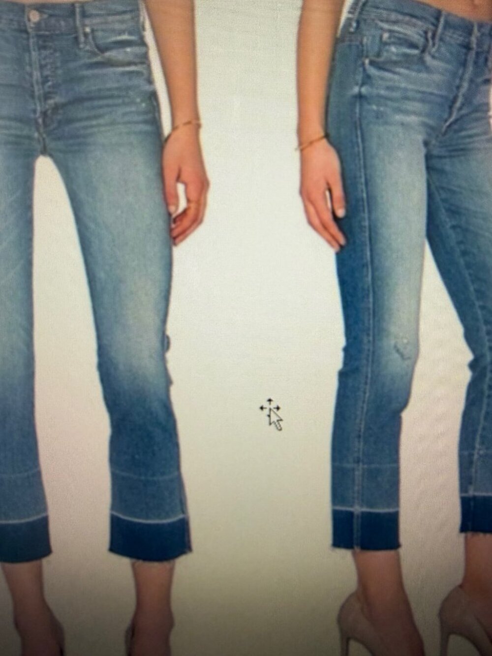 MOTHER undone Hem Tootsie Jeans in Rumour Has it